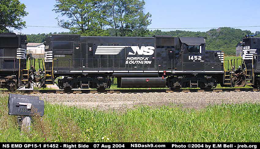 Ns Locomotive Detail Photos Emd Gp15 1 1452