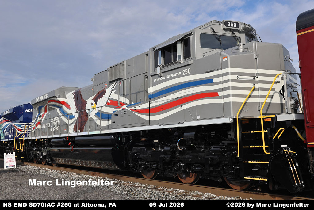 NS Diesel Locomotive Roster - EMD SD70ACe (SD70IAC) Nos. 250, 1175
